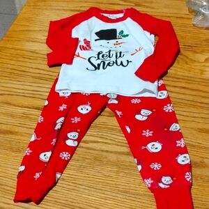 SHELRY 💯 COTTON CHRISTMAS SET PAJAMA FOR 12-18 MONTHS UNISEX